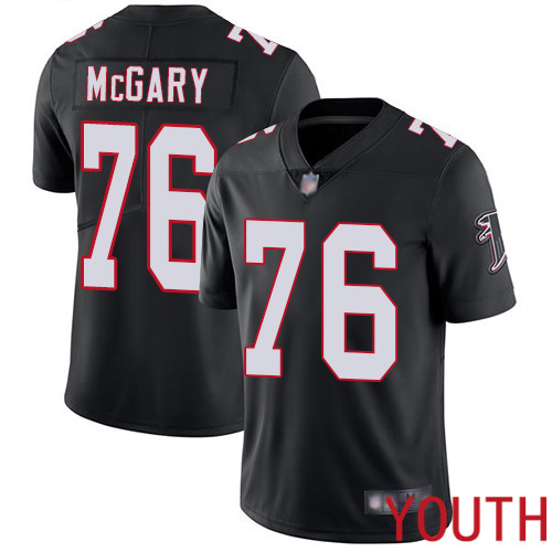 Atlanta Falcons Limited Black Youth Kaleb McGary Alternate Jersey NFL Football #76 Vapor Untouchable->youth nfl jersey->Youth Jersey